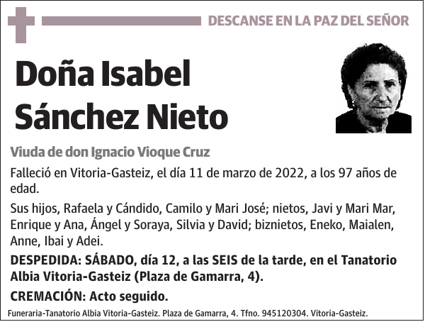 Isabel Sánchez Nieto