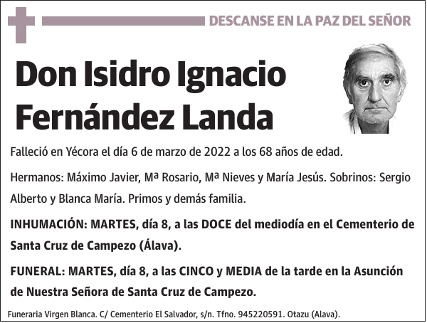 Isidro Ignacio Fernández Landa