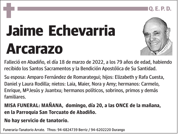 Jaime Echevarria Arcarazo