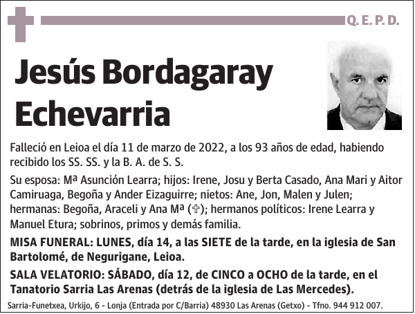 Jesús Bordagaray Echevarria