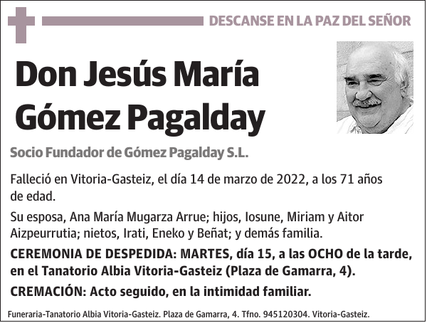 Jesús María Gómez Pagalday