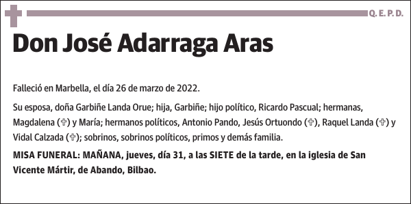 José Adarraga Aras