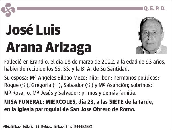 José Luis Arana Arizaga