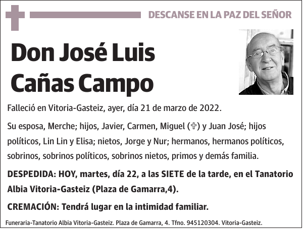José Luis Cañas Campo