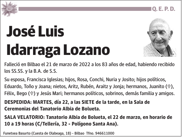 José Luis Idarraga Lozano