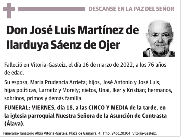 José Luis Martínez de Ilarduya Sáenz de Ojer