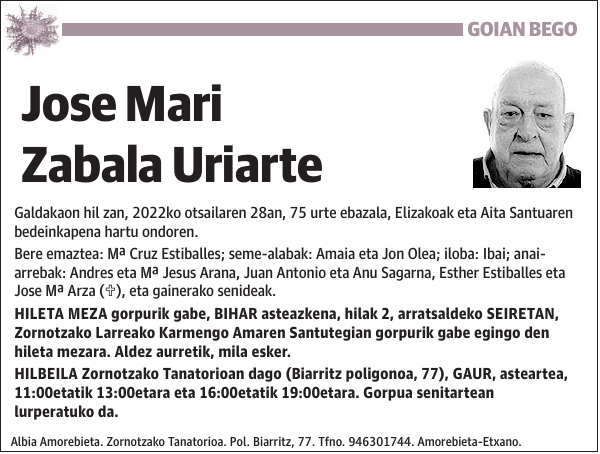 Jose Mari Zabala Uriarte