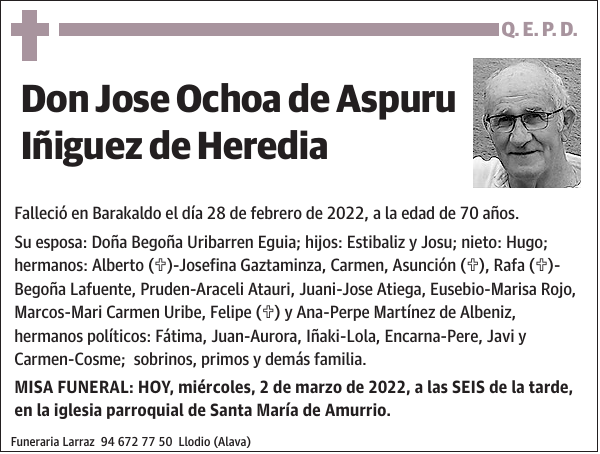 Jose Ochoa de Aspuru Iñiguez de Heredia