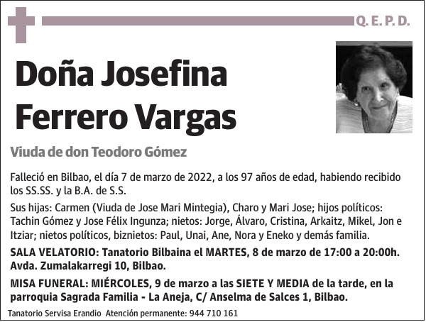 Josefina Ferrero Vargas