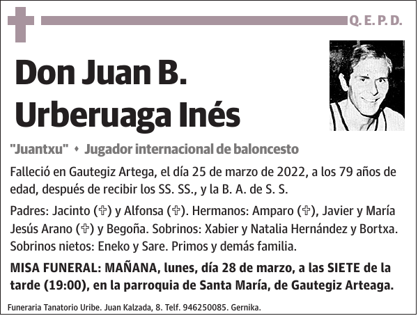 Juan B. Urberuaga Inés