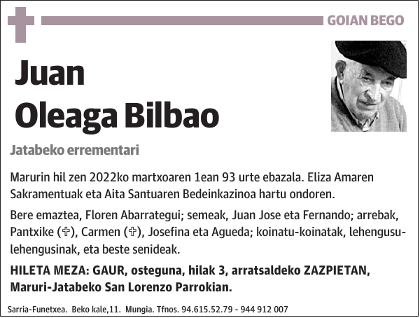 Juan Oleaga Bilbao