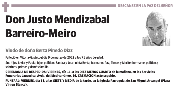 Justo Mendizabal Barreiro-Meiro