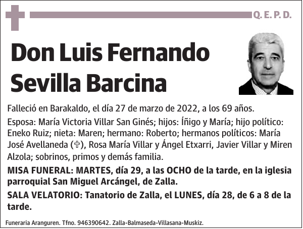 Luis Fernando Sevilla Barcina