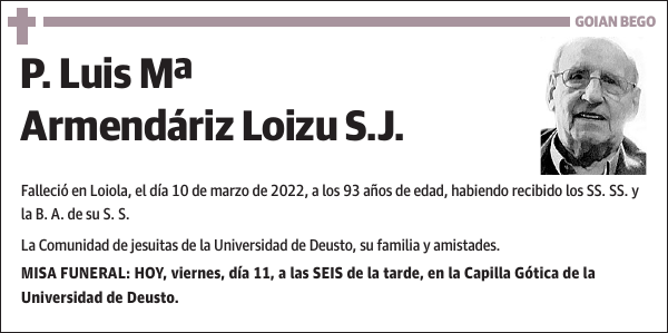 Luis Mª Armendáriz Loizu