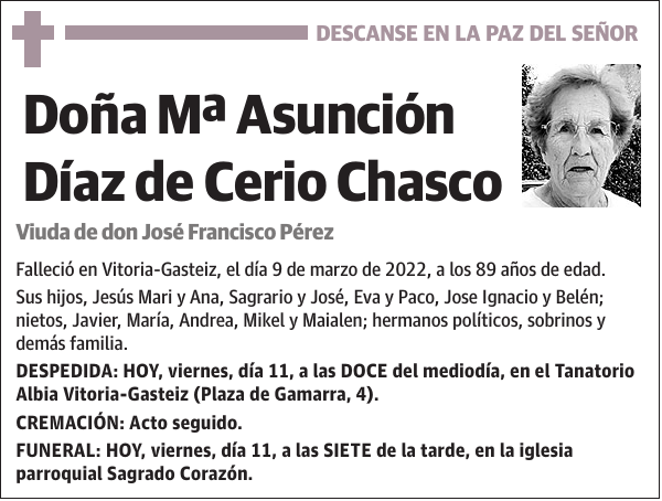 Mª Asunción Díaz de Cerio Chasco