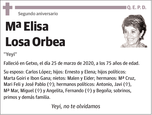 Mª Elisa Losa Orbea