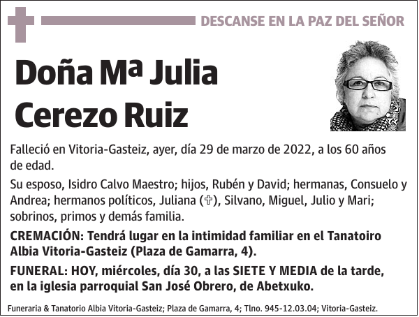 Mª Julia Cerezo Ruiz
