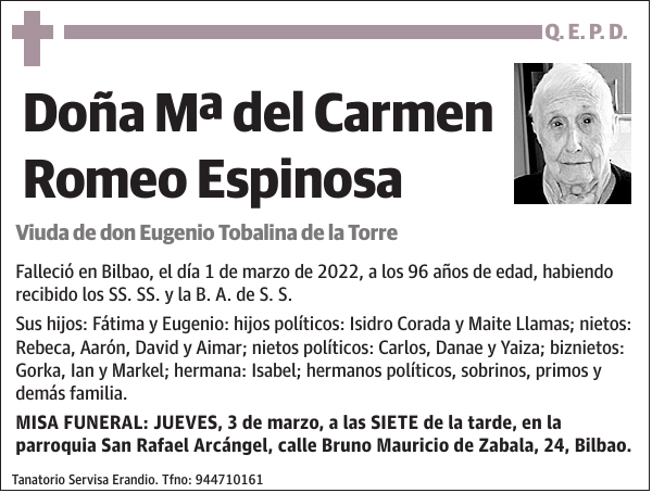 Mª del Carmen Romeo Espinosa