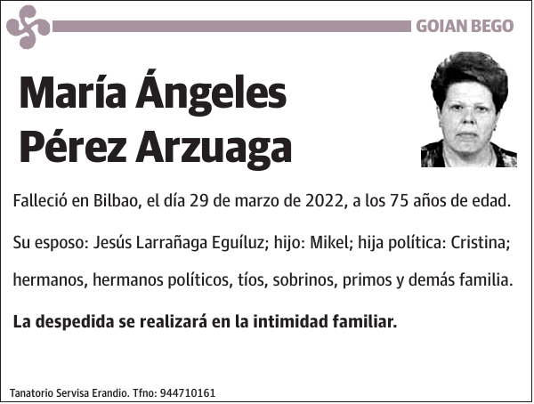 María Ángeles Pérez Arzuaga
