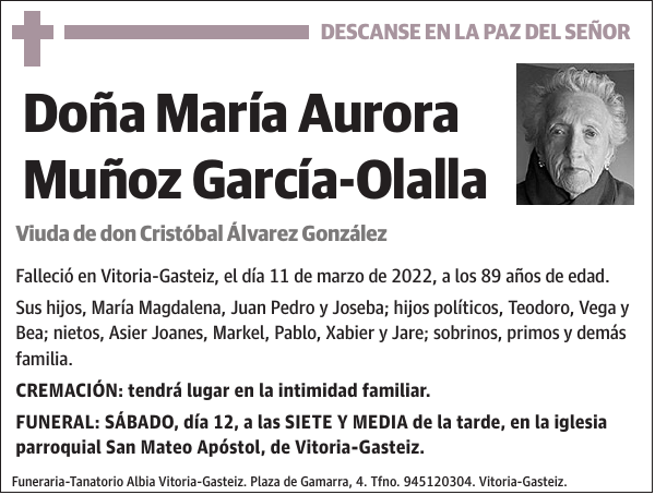 María Aurora Muñoz García-Olalla