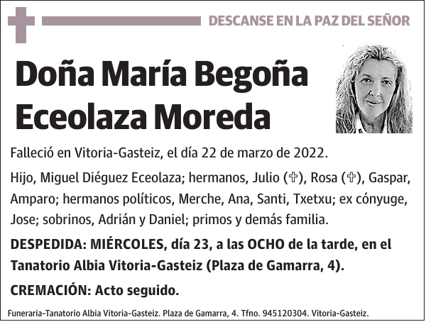 María Begoña Eceolaza Moreda