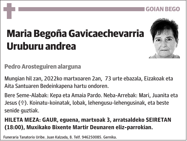 Maria Begoña Gavicaechevarria Uruburu