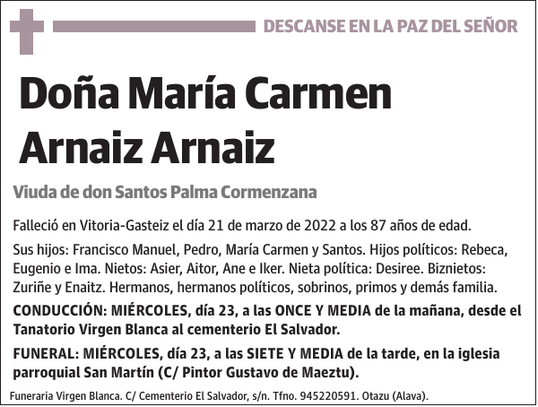 María Carmen Arnaiz Arnaiz
