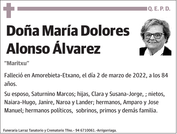 María Dolores Alonso Álvarez