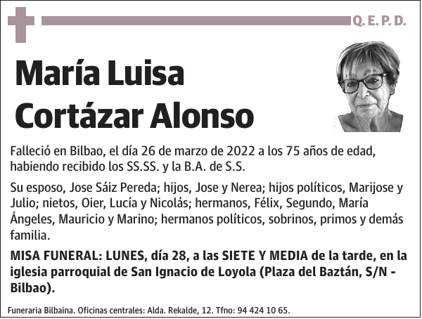 María Luisa Cortázar Alonso