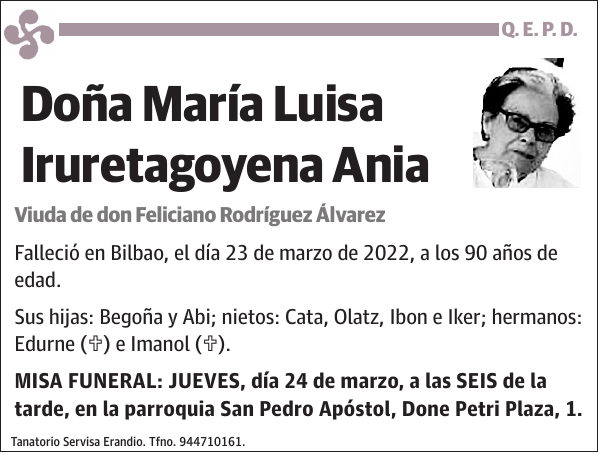 María Luisa Iruretagoyena Ania