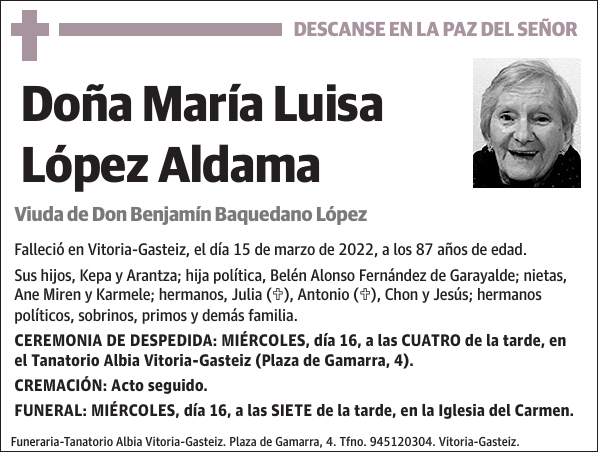 María Luisa López Aldama