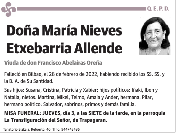 María Nieves Etxebarria Allende