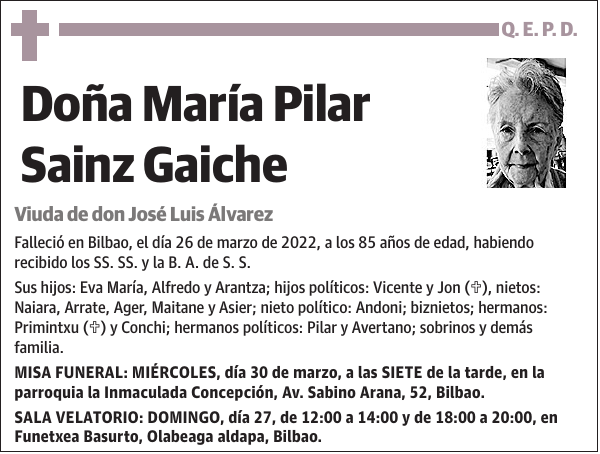 María Pilar Sainz Gaiche