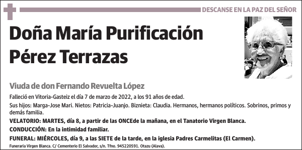María Purificación Pérez Terrazas