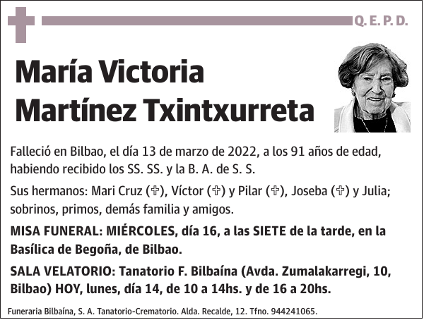 María Victoria Martínez Txintxurreta