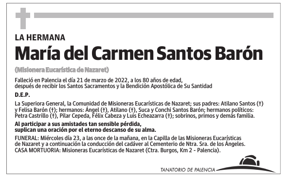 María del Carmen Santos Barón