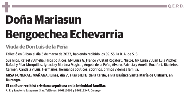 Mariasun Bengoechea Echevarria