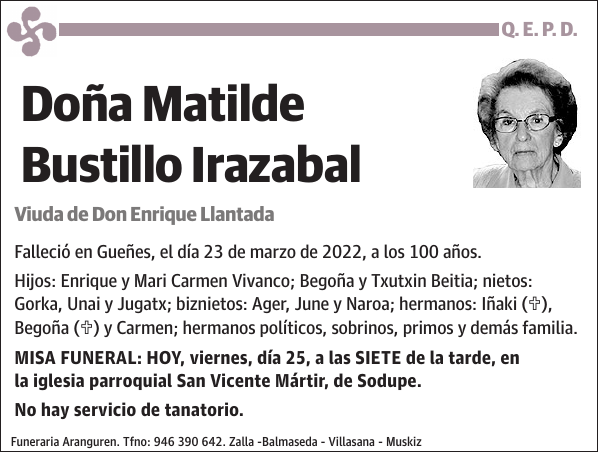 Matilde Bustillo Irazabal