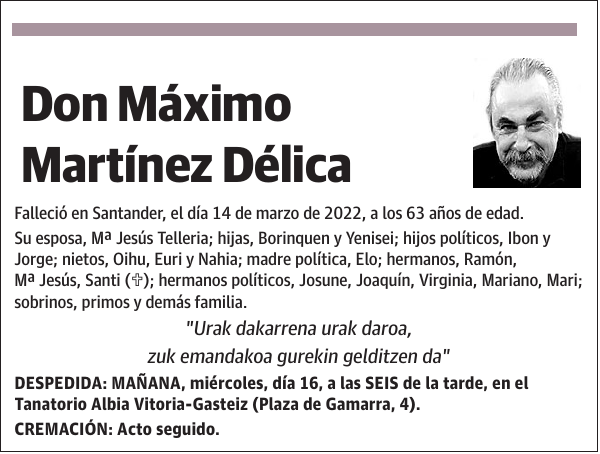 Máximo Martínez Délica