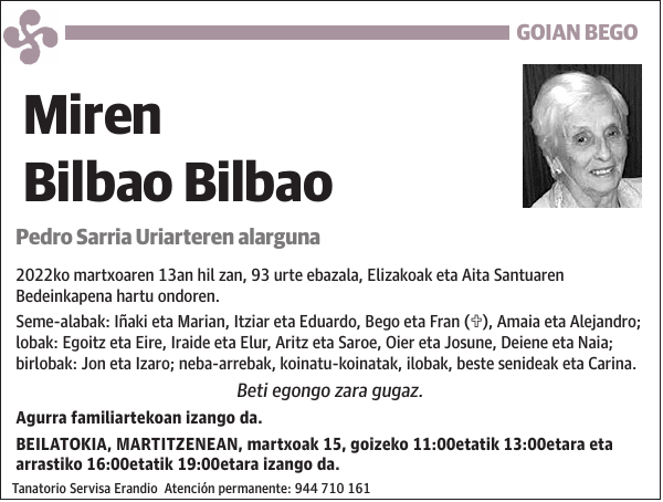 Miren Bilbao Bilbao