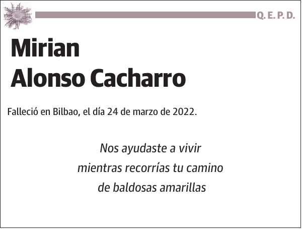 Mirian Alonso Cacharro