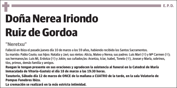 Nerea Iriondo Ruiz de Gordoa