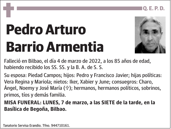 Pedro Arturo Barrio Armentia