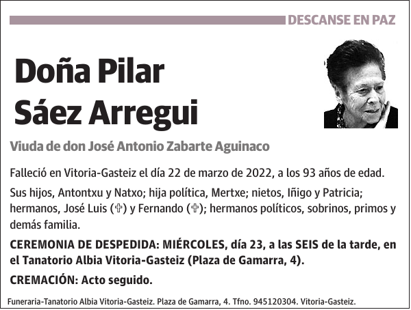 Pilar Sáez Arregui