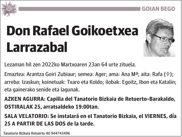 Rafael Goikoetxea Larrazabal