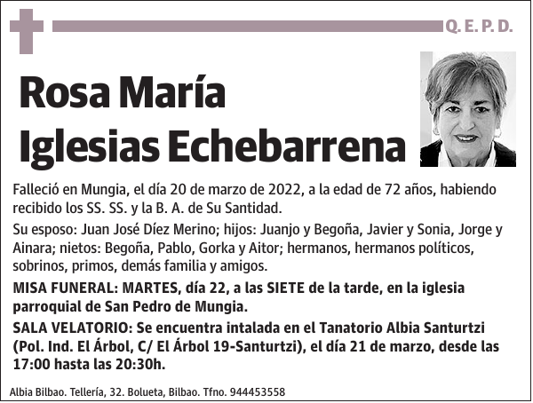 Rosa María Iglesias Echebarrena