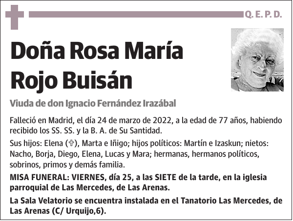 Rosa María Rojo Buisán