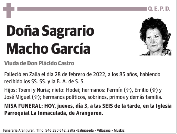 Sagrario Macho García