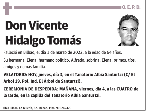 Vicente Hidalgo Tomás