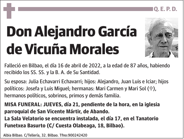 Alejandro García de Vicuña Morales
